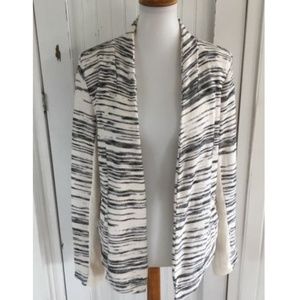 Lou & Grey Textured Open Front Cardigan
